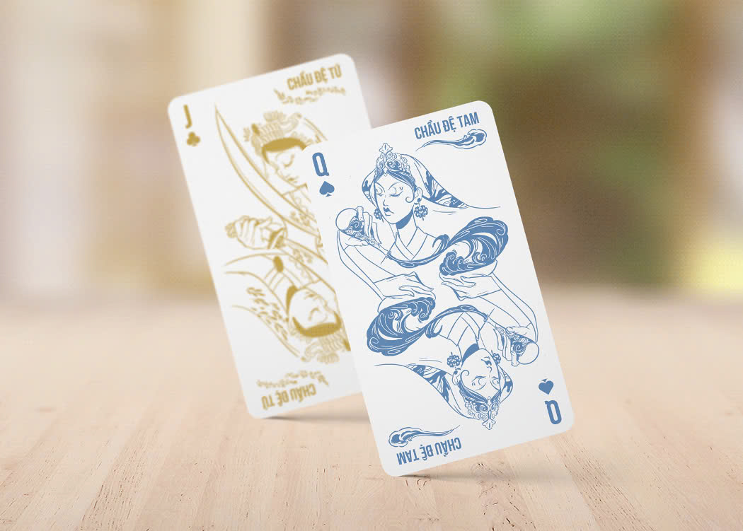 Thẻ bài Tây thiết kế riêng độc đáo